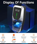 Display of Portable 26ft EV Charger Cable With NEMA 14-50 And 5-15 Plugs, functions and protections highlighted.