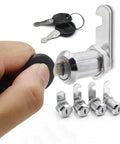 Heavy Duty Letter Box Cam Cylinder Lock With 2 Keys for doors cabinets mailboxes drawers and cupboards in use, tamper proof adjustable fit