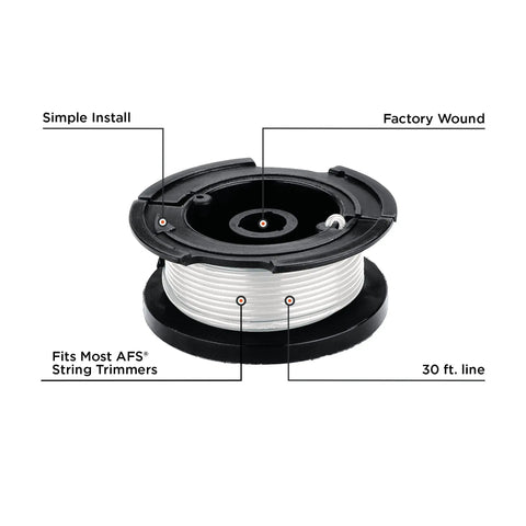 Replacement Trimmer Line For Weed Eater 0.065 Inch, 30 Feet, 3 Pack, Genuine OEM Spool, Easy Reload, Pro Grade Nylon String