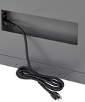 Secure 24 Door Clear View Cell Phone Charging Locker With Usb C Micro Lightning Ports For Offices Classrooms showing power connection at back.