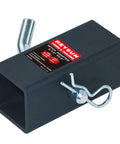 Trailer Hitch Reducer Sleeve From 2-1/2 Inch To 2 Inch Receiver, Heavy Duty Steel Adapter With Pin And Clip, 3500Lbs Capacity, black