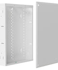 20 Inch Structured Wiring Enclosure With Screw On Cover Built Tough Steel Construction Clean Cable Management Recessed Or Surface Mount Compatible With On Q Accessories Glossy White