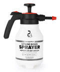 White 0.53 Gallon Garden Sprayer Hand Pump With Adjustable Nozzle And Trigger Lock Portable Do It All Multipurpose