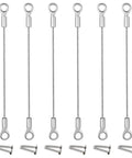 Six Inch Cabinet Door Stops And Hinge Limiters With Twelve Mounting Screws Stainless Steel Rust Resistant Door Opening Angle Protector