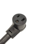 Close-up of NEMA 10-50P To 6-50R Welder Adapter Cord 50 Amp 250V 6 AWG Copper Wire 1.5 Foot plug