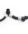 Slick Drop In Replacement Battery Cooling Hose With Left Manifold Pipe For Tesla Model 3 And Y EV 2017 To 2025, black plastic pipe.
