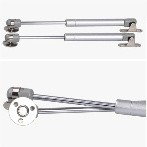 Two Pack 270mm Gas Spring Door Hinge For Cabinets And Wardrobes, 100N Soft Close Lift Support Rod, Heavy Duty Chest Trunk Hinge