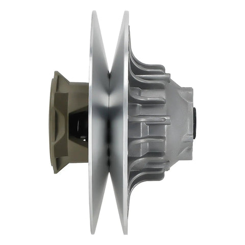 High Torque Non Split Direct Bolt On Premium Performance Secondary Clutch Assembly for Can Am Outlander 1000 ATVs, side view showcasing design.