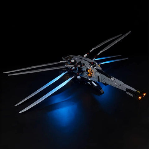 LED Lighting Kit For 10327 Flapping Wing Aircraft Model Lighting Components Only lamp kit illuminating LEGO aircraft model.