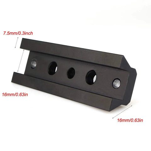 Mount bar for Guide Scope Ring Kit For Telescopes 43mm To 70mm showing multiple threaded holes, metal construction
