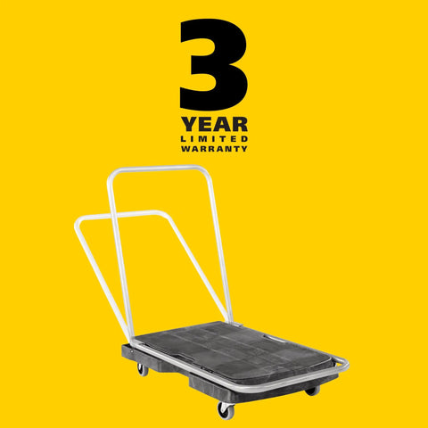 Convertible Folding Utility Dolly Cart Platform Truck With Wheels 250 Lb Capacity For Moving And Hauling In Warehouse Or Office Collapsible Design Non Marking Casters Ergonomic Three Position Handle For Push Pull Or Flat Fold, 3-year warranty