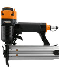 Kickass Pneumatic Brad Nailer 18 Gauge 2 Inch Drive With Quick Jam Release And Hardened Steel Blade, side view showing features.