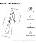 Diagram of Air Blower And Cleaning Brush Kit For Espresso Machines And Coffee Grinders, All In One Dust Duster dimensions and features.