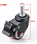 Heavy Duty Furniture Casters 4 Pack, 120 Kg Capacity, 1.5 Inch (40 Mm) 360 Swivel Screw Caster Wheels with dimensions shown