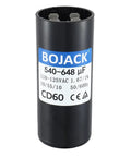 CD60 Run Capacitor 540 648 UF MFD 110 125V Round Replacement Part For Single Phase Motors Condenser Air Conditioner Heat Pump