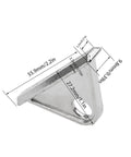 Dimensions of 4 Pack Sliding Hooks For 6mm T-Slot Aluminum Extrusion, 2020 Series Zinc Alloy Durable Silver Connectors For Routers, 3D Printers