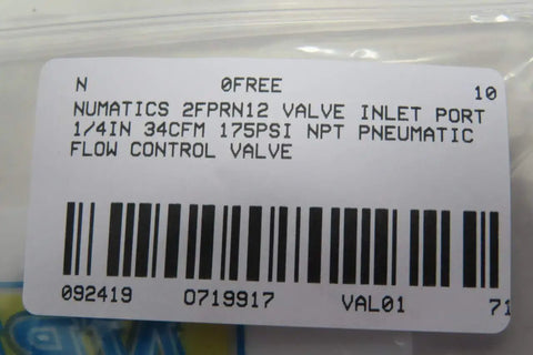 Rock Solid Pneumatic Flow Control Valve For Smooth Airline Regulation And Built Tough Industrial Grade Performance At 34 Cfm With Genuine 1/4 In Npt Threads Rated To 175 Psi Zero Hassle