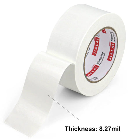 Heavy Duty White Duct Tape 2 Inch By 30 Yards 3 Pack 8.27 Mil All Weather Tear By Hand No Residue Ultra Strong Adhesive roll