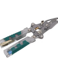Hella Versatile Foldable Wire Stripper And Compact Hand Pliers With Built In Voltage Tester for Pro Electricians, featuring metallic jaws.