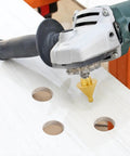 Angle grinder using Beveling Chamfer Bit With Diamond Cone Tile Bit 1.5 Inch Countersink Drill Bit For Hole Enlarging