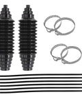 Universal Rack And Pinion Boot Kit 2Pcs Inner Tie Rod Boots Dustproof Silicone Shields With Clamps And Ties For Sedans SUVs Trucks Keeps Dirt Out And Boosts Steering Feel