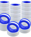 30 Roll Pack Of PTFE Thread Seal Tape One Half Inch By Three Hundred Ninety Four Inches White Teflon Pipe Sealant Tape in protective covers