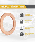 15 Pcs 14Mm Copper Oil Drain Plug Gasket Set For Mercedes Replacement Oil Crush Washer OEM 007603014106 product advantages shown