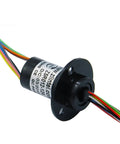 Miniature Conductive Slip Ring Rotary Connector 12 Way 2A Signal Ring For Stage Lights with exposed colorful wires