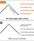 Built Tough 304 Stainless Steel Wall Corner Guards 2X2X48 Inch Metal Edge Protectors showing features comparison, highlighting safety.