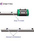 Beefy 2 HGR20 Linear Guide Rails And 4 HGH20CA Bearing Blocks 1500mm Length High Precision Rust Resistant Steel For 3D Printers CNC Routers