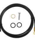 Five Wire Hydraulic Brake Hose Set For Mountain Bikes With Dope Performance, nylon outer layer, disc brake install kit shown.