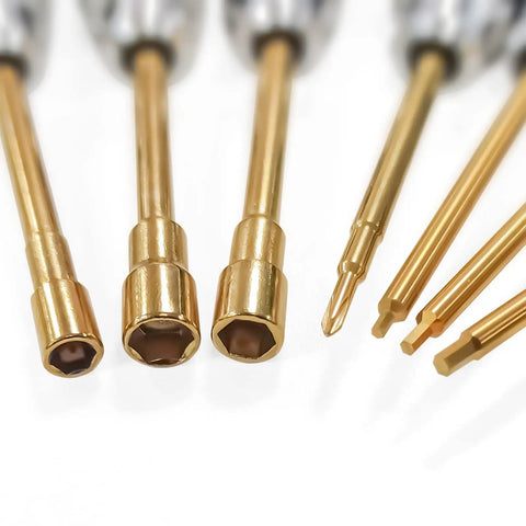 Pro Grade Short Handle Hex And Nut Driver Tool Set For 1 18 And 1 24 Scale RC Mini Crawler Cars TRX4M SCX24 FCX24 steel tips detail