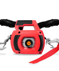 Portable Drill Winch 1500 Pound Capacity With 40 Foot Steel Cable And 360 Degree Swivel Hook No Install Needed, red color