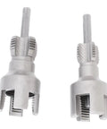 Heavy Duty Double Function Pipe Thread Cutting Tool Kit For Internal And External Threading With 40Cr Alloy Steel Dies, two dies shown.
