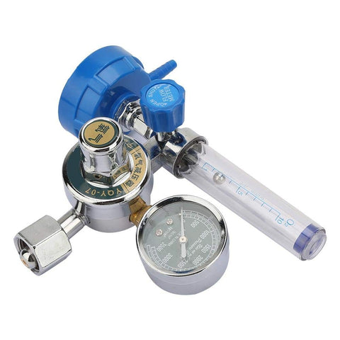 Pro Grade Oxygen Pressure Regulator With 0 To 100 MPa Air Flow Control Aluminum Alloy Body Durable Gas Reducer Gauge Meter