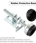 Heavy Duty Furniture Leveling Feet Set 8 Adjustable Load Levelers with rubber protective base and detailed texture view.