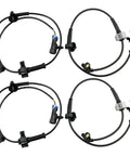 Complete Four Piece Abs Wheel Speed Sensor Kit Front And Rear Built Dope For A No Sweat Swap Fits Gmc Yukon Chevrolet Tahoe Suburban Cadillac Escalade 2007 To 2014 with sensors and connectors.