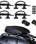 Universal Roof Rack U Bolt Clamps And Stainless Steel U Brackets Installation Kit For Cars And Trucks 85mm Inner Width shown in use