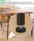 Rock Solid 12 Pack Adjustable Furniture Leveling Feet With 5/16-18 Inch Threads heavy duty screw in table legs on a chair base.