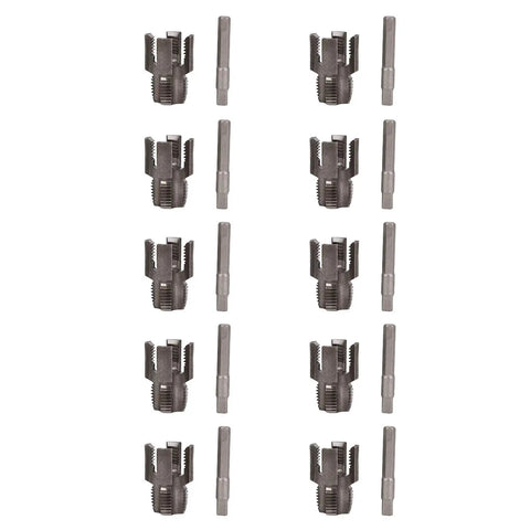 Get Your Hands On The Ultimate Pipe Threading Tool For 1/2 Inch Pipes, assorted alloy steel threaders for quick rethreading.