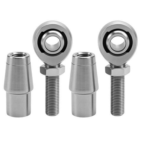 Tough As Nails 3/8 Inch Chromoly Steel Rod End Heim Joint Kit with right and left hand thread jam nuts and adapters.