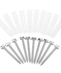 Heavy Duty TV Mounting Hardware Kit With 10 Sets Of Drywall Anchors, Screws And Bolts For Secure Wall Mounting, Easy No Fuss Installation, Sleek Steel And Plastic Build, Rock Solid Support For Flat Screen TV, steel screws and drywall anchors set