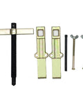Adjustable Two Jaw Gear Puller Tool Made From Carbon Steel, Built Tough For Gears And Bearings, Pulley Remover With Center Screw
