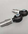 Built Tough Heavy Duty Chromoly Heim Joint Kit 3/4-16 Pair Of Right And Left Thread Rod End Bearings showing black rubber and metal components.