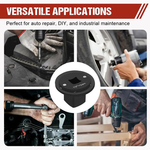 2026 Upgraded Low-Profile Impact Socket Adapter Set Lets You Get Into Tight Spots With Ease. 4-Piece Drive Reducer Kit Fits 1/4 To 3/8, 3/8 To 1/2, 1/2 To 3/4, And 3/4 To 1 Inch For Quick Fixes On Any DIY Project. 1/2 x 3/4 impact adapter in auto repair, wheel, and drill use