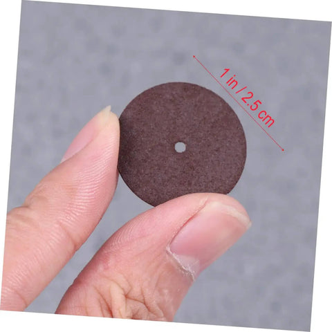 Close-up of a 1-inch cutting disc from the 36 Piece Heavy Duty Cutting Discs And Grinding Wheels Set For Metal, Wood, And Ceramics.