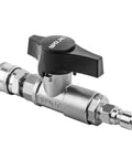 WOJET stainless steel ball valve for pressure washer, DN10, 3/8" quick-connect fittings