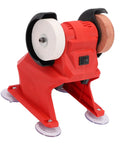 WALFRONT Mini Bench Grinder Featuring Powerful All Copper Motor And Two Corundum Wheels for sharpening and polishing tasks.