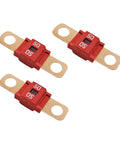 Heavy Duty AMI Midi Fuses 3 Pack 50 Amp Bolt On High Current Blade built different with tin plated terminals.