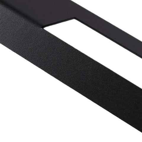 Close-up of 4 Piece Heavy Duty Metal Mounting Bracket Set For Black Wall Plate Cleats, showing scratch resistant texture.